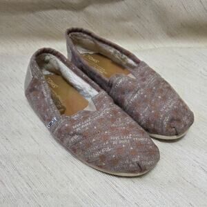 Toms womens slide on shoes /slippers size 9.5 #340716